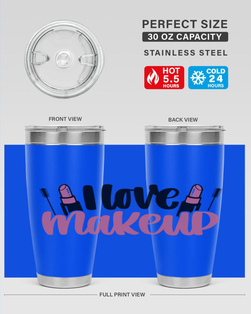 I Love Makeup Style 80#- make up- Tumbler