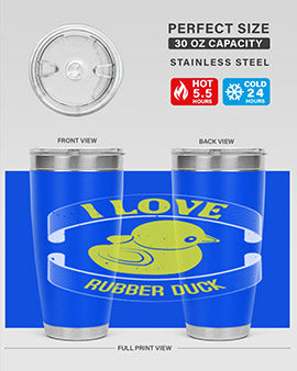 I Love Rubber duck Style 41#- duck- Tumbler