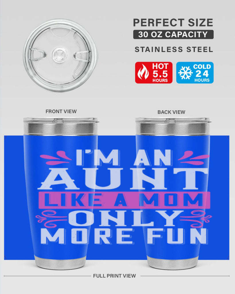 I’m an Aunt like a mom only more fun Style 42#- aunt- Tumbler