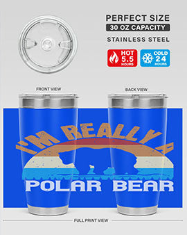 I'm Really A Polar Bear 38#- Bears- Tumbler