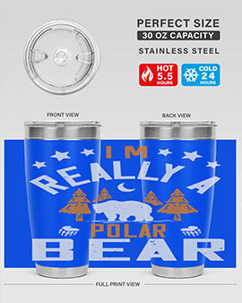 I'm really a polar bear 17#- Bears- Tumbler