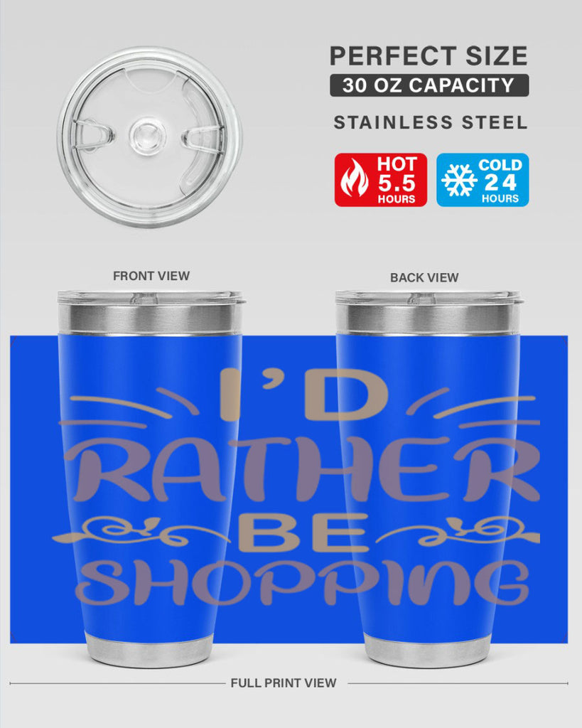 Id Rather Be Shopping 109#- fashion- Cotton Tank