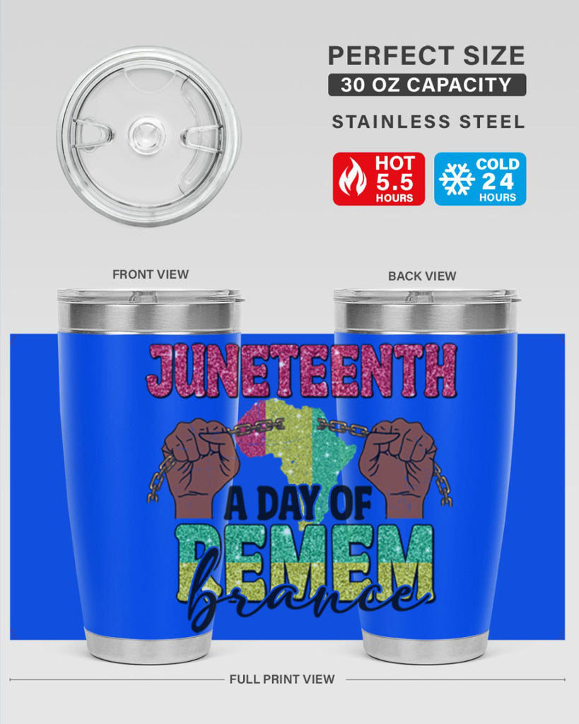 Juneteenth A Day Of Remembrance Png 9#- Juneteenth- tumbler