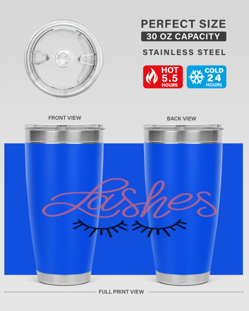 Lashes Style 63#- make up- Tumbler