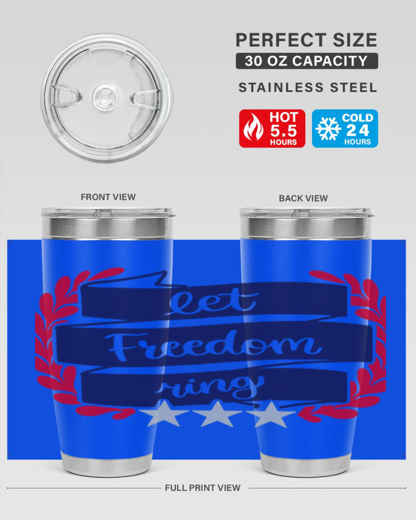 Let Freedom Ring Style 159#- Fourt Of July- Tumbler