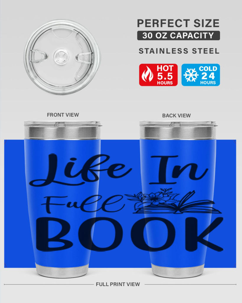 Life In Full Book 297#- spring- Tumbler