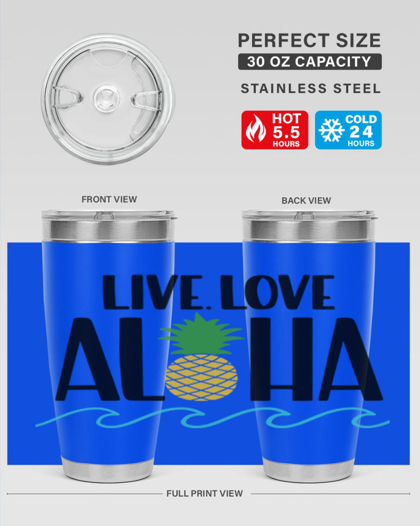 Live Love Aloha Style 30#- summer- Tumbler