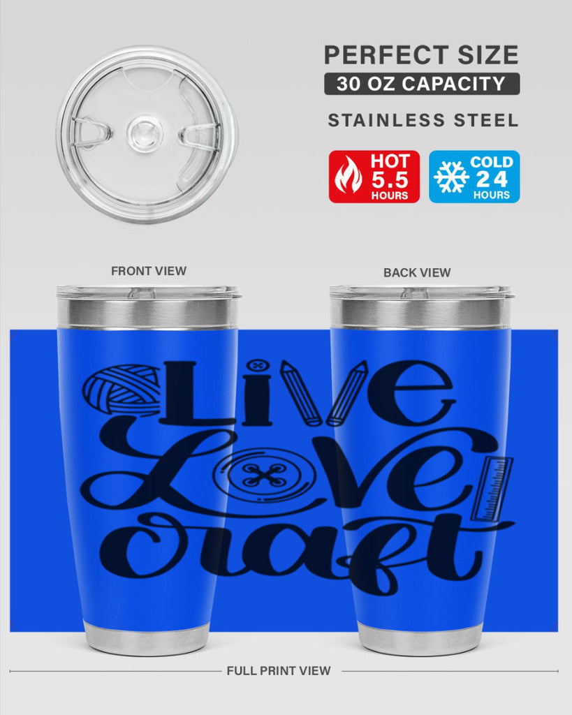 Live Love Craft 14#- crafting- Tumbler