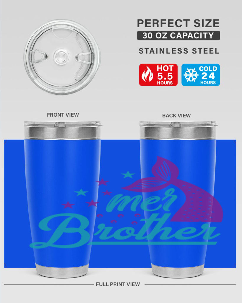 Mer Brother 323#- mermaid- Tumbler