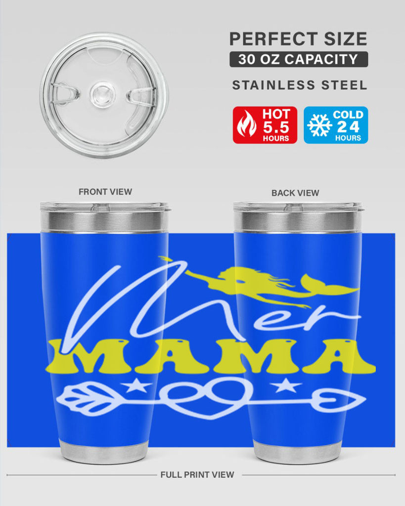Mer Mama 332#- mermaid- Tumbler