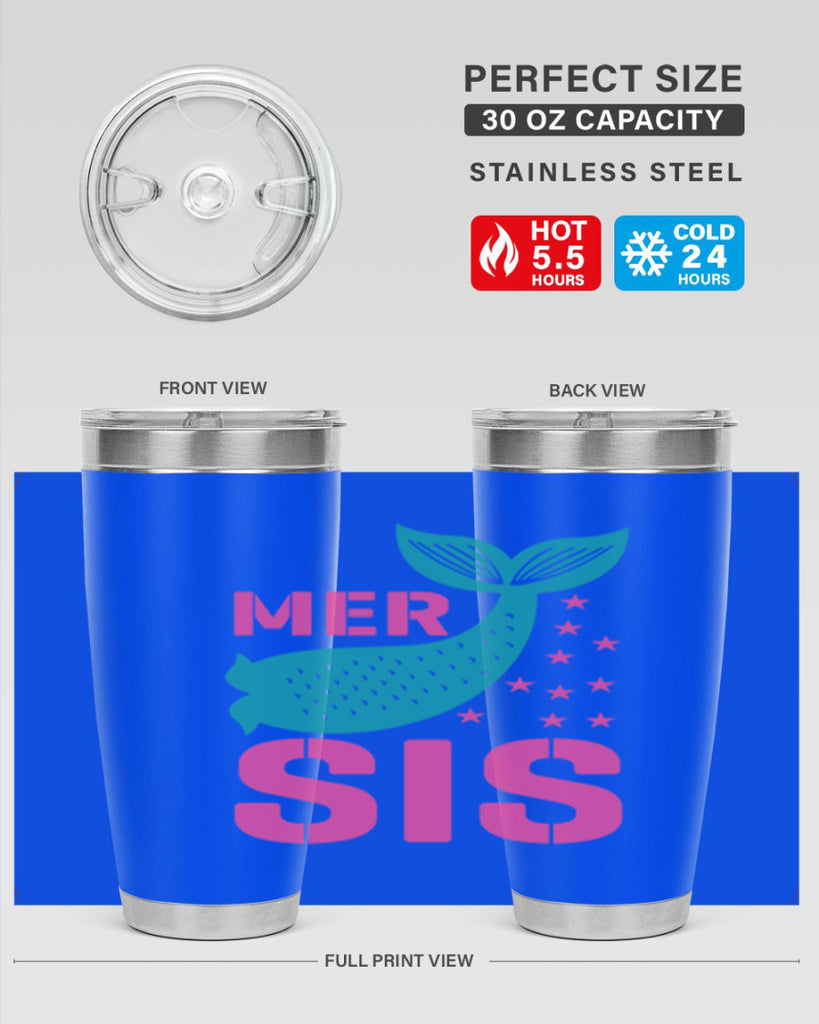 Mer Sis 345#- mermaid- Tumbler