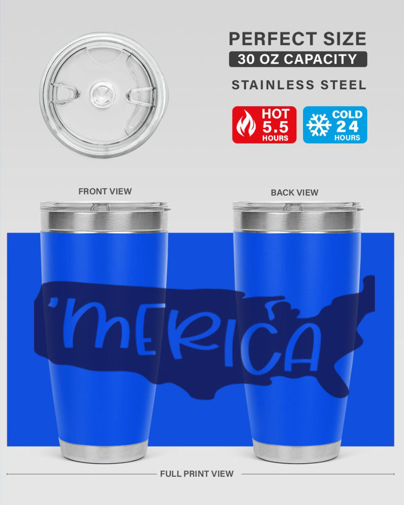 Merica Style 137#- Fourt Of July- Tumbler