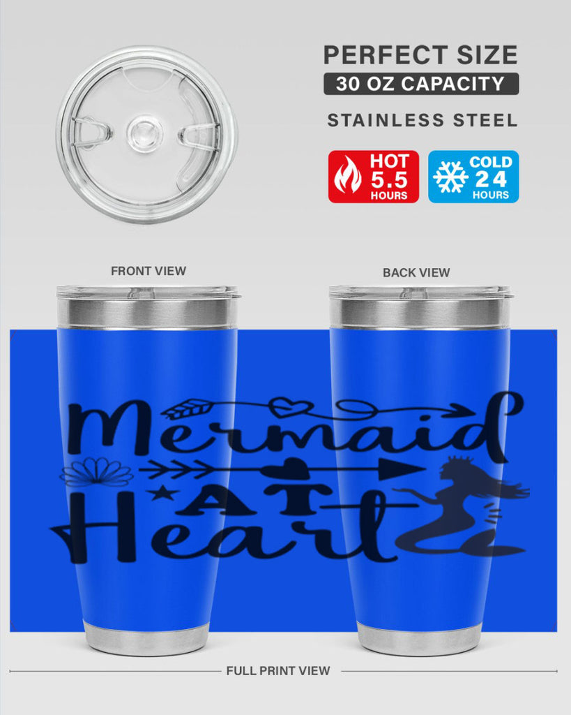 Mermaid at Heart design 397#- mermaid- Tumbler