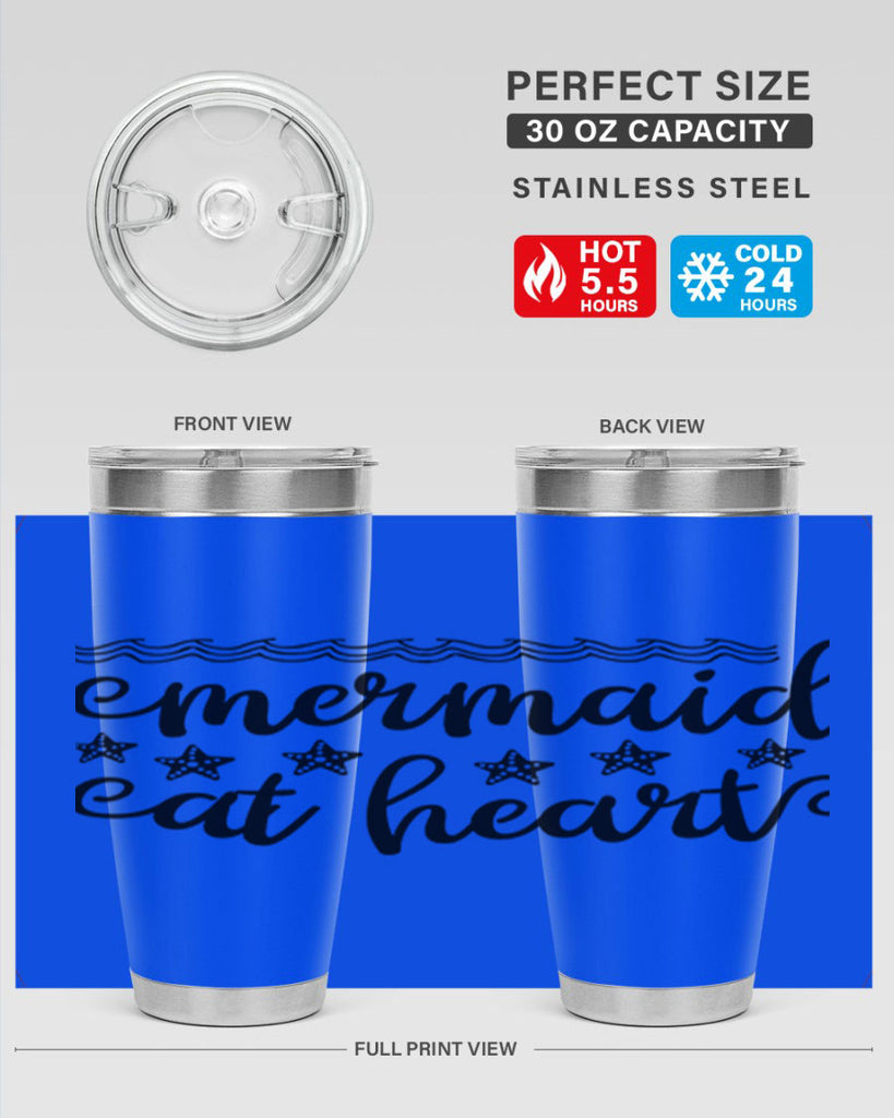 Mermaid at heart design 398#- mermaid- Tumbler