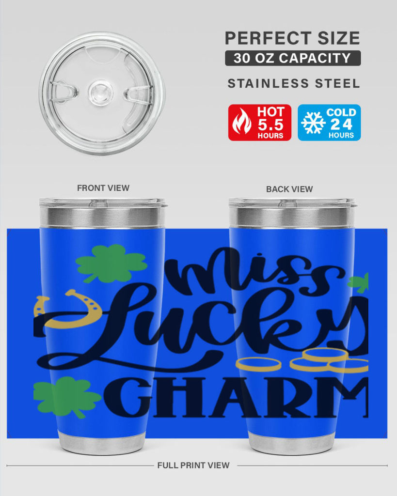 Miss Lucky Charm Style 47#- St Patricks Day- Tumbler