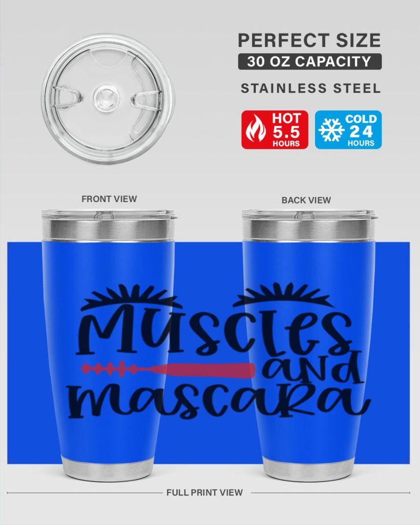 Muscles and mascara design Style 221#- make up- Tumbler