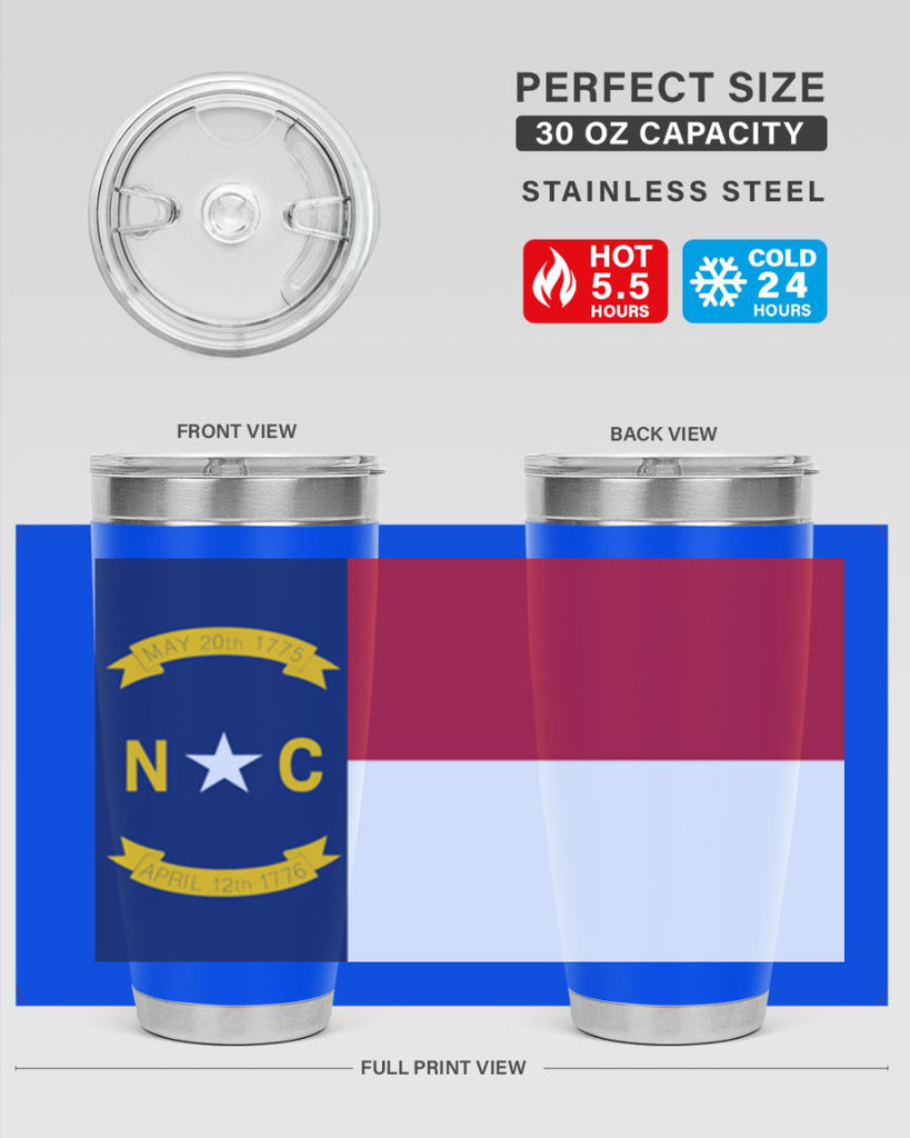 North Carolina 19#- Us Flags- Tumbler