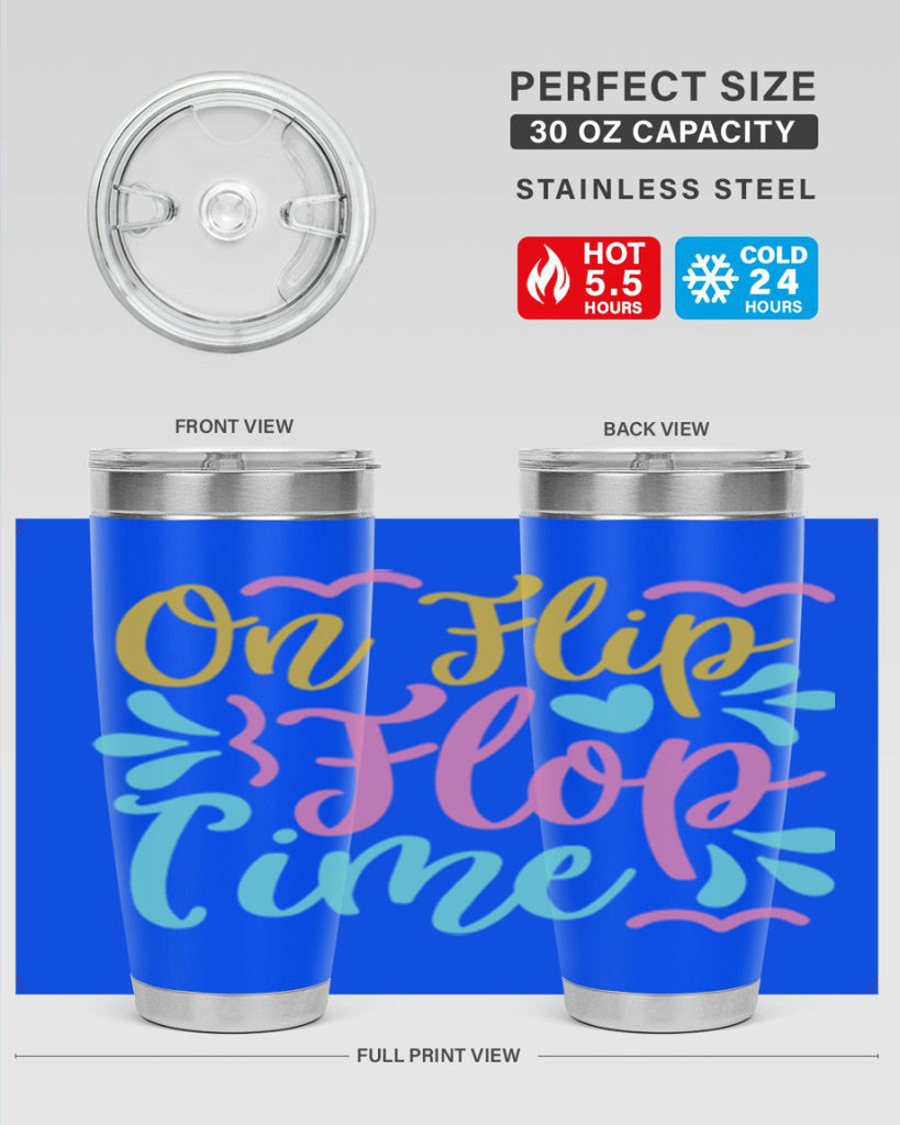 ON FLIP FLOP TIME Style 58#- summer- Tumbler