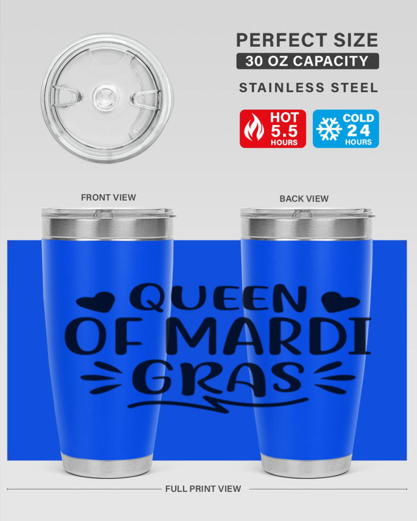Queen Of Mardi Gras 133#- fashion- Cotton Tank