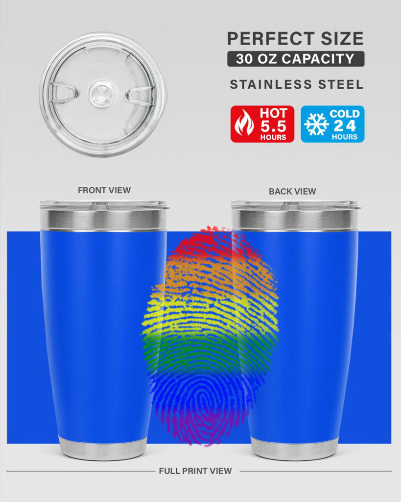Rainbow Finger print 10#- lgbt- Tumbler
