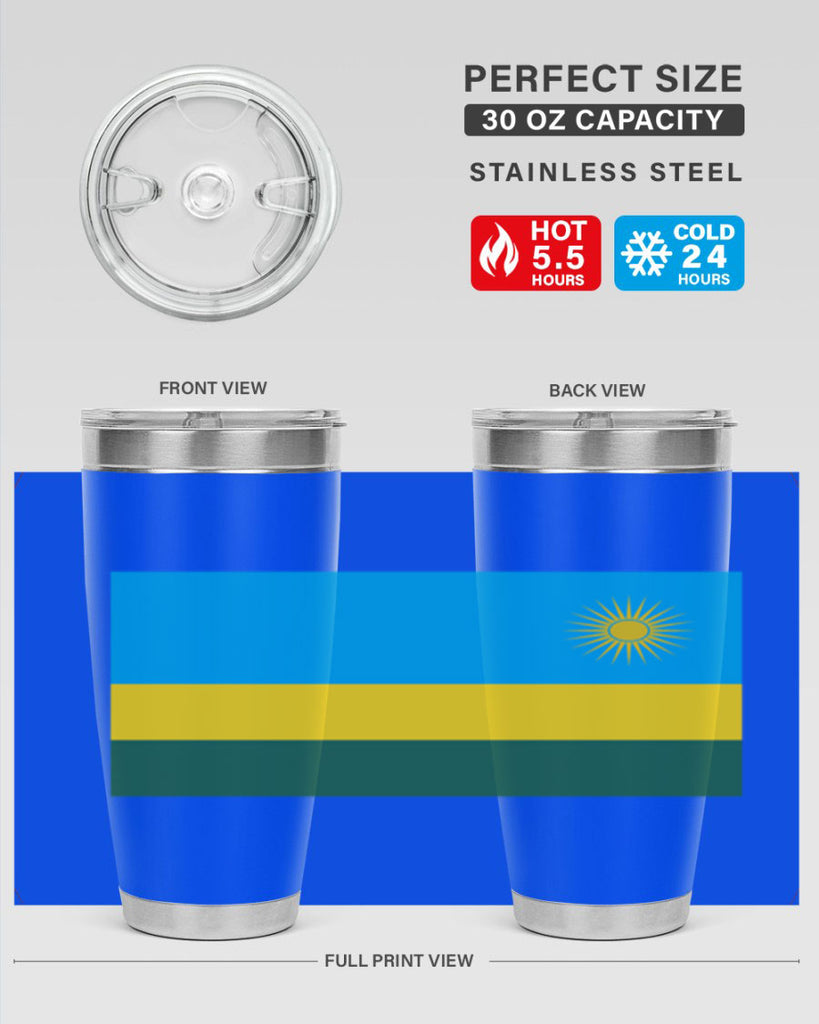 Rwanda 53#- world flags- Tumbler