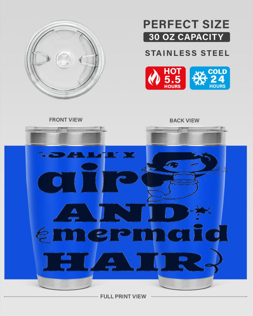 Salty air and mermaid hair 567#- mermaid- Tumbler