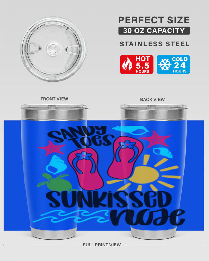Sandy Toes Sunkissed Nose Style 27#- summer- Tumbler