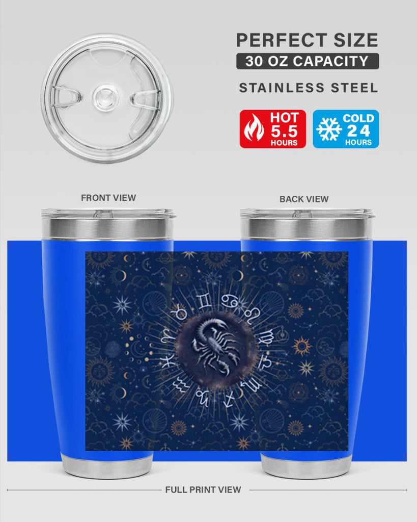 Scorpius Straight 466#- zodiac- Tumbler