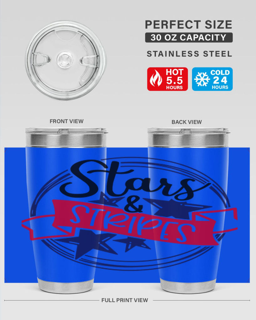 Stars StripeS Style 174#- Fourt Of July- Tumbler