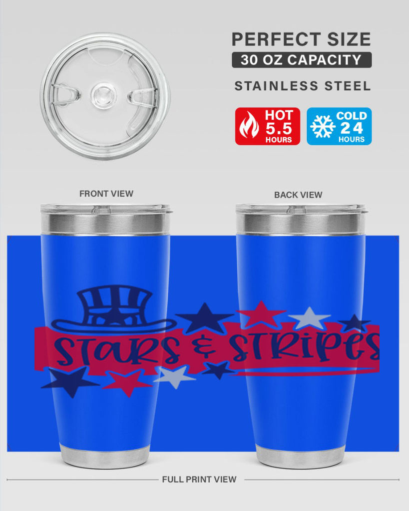 Stars Stripes Style 175#- Fourt Of July- Tumbler