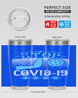 Stop covid Style 22#- corona virus- Tumbler