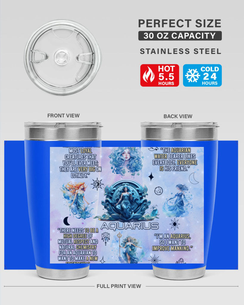 StraightAquarius 468#- zodiac- Tumbler