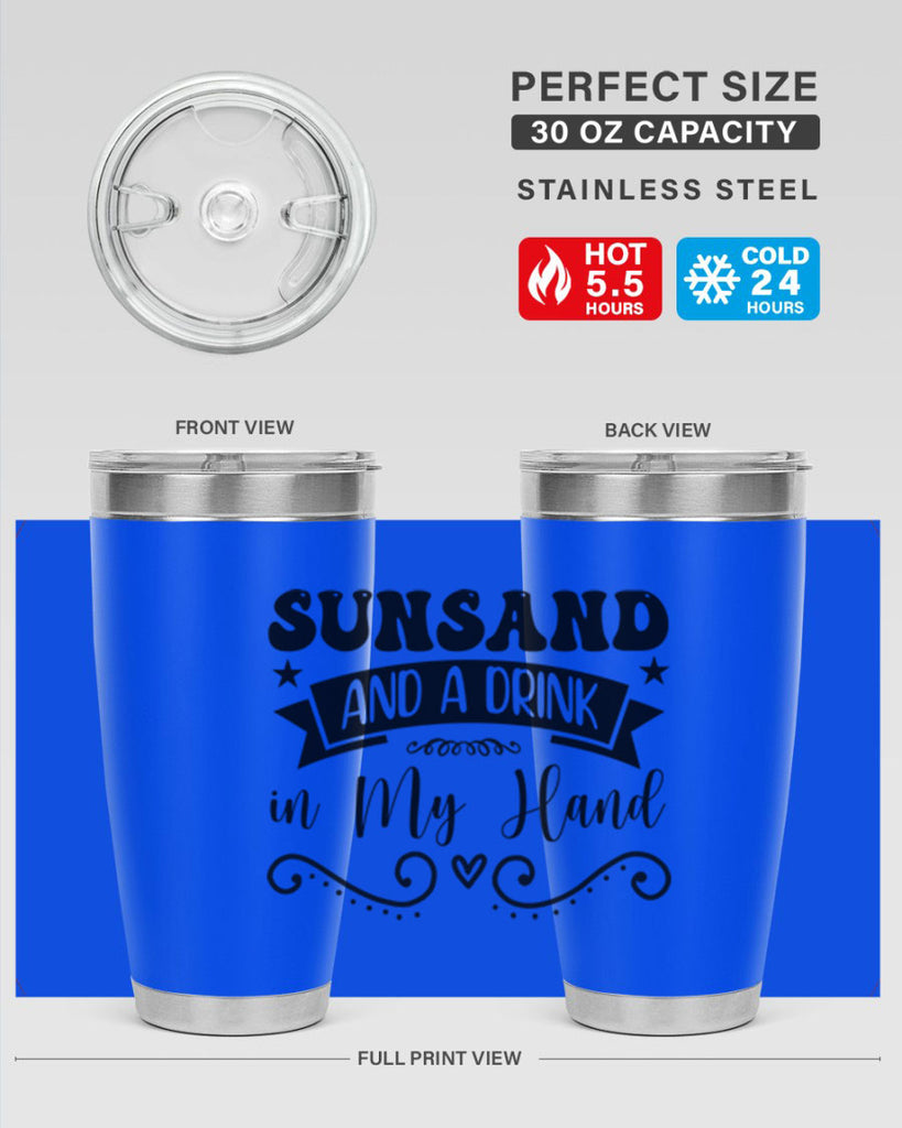 Sunsandandadrinkin 484#- zodiac- Tumbler