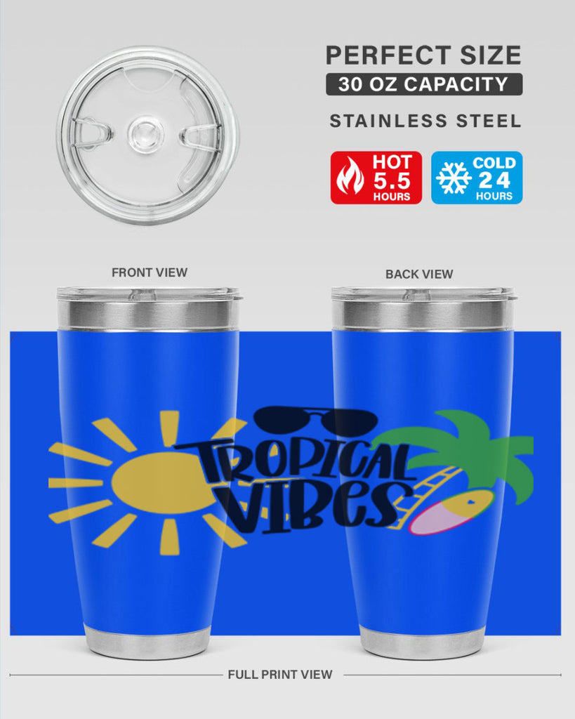Tropical Vibes Style 9#- summer- Tumbler