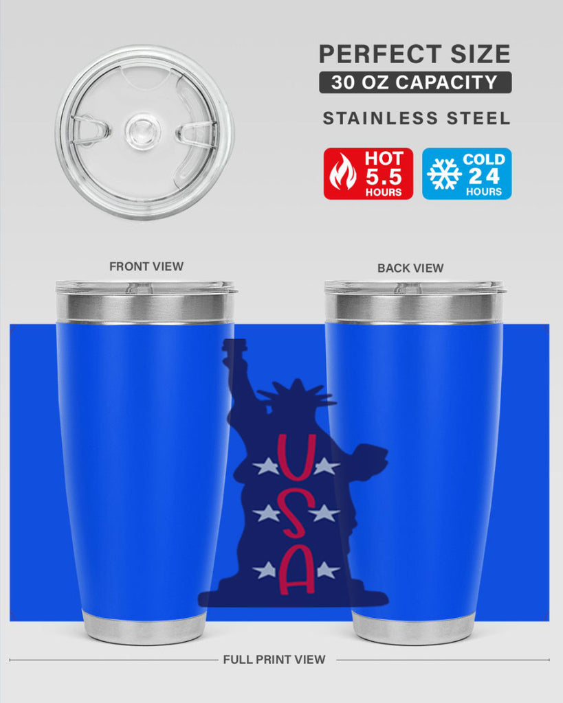 USA Style 181#- Fourt Of July- Tumbler