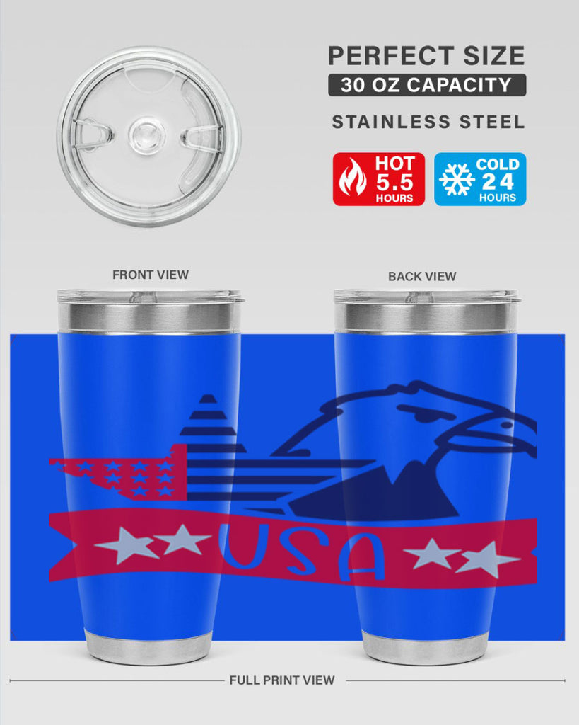 USA Style 182#- Fourt Of July- Tumbler