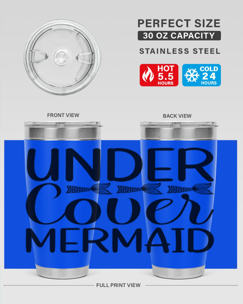 Under Cover Mermaid 647#- mermaid- Tumbler