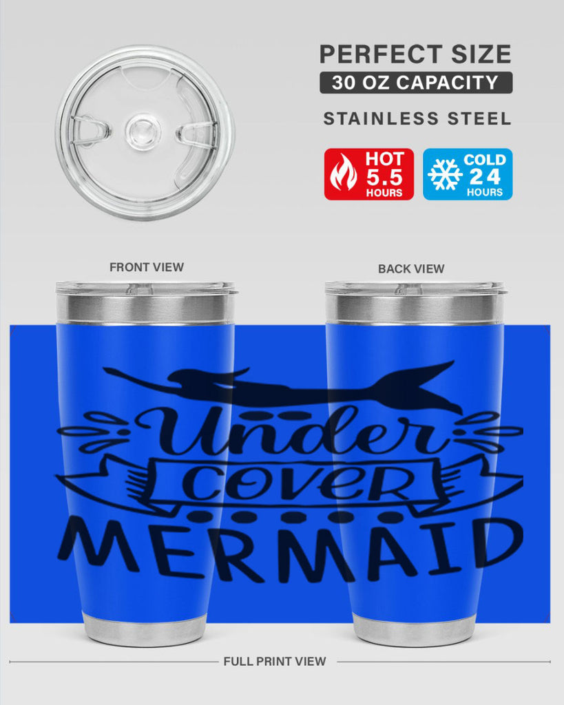 Under cover mermaid 645#- mermaid- Tumbler