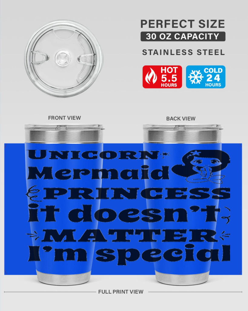 Unicorn Mermaid princess it doesnt 661#- mermaid- Tumbler