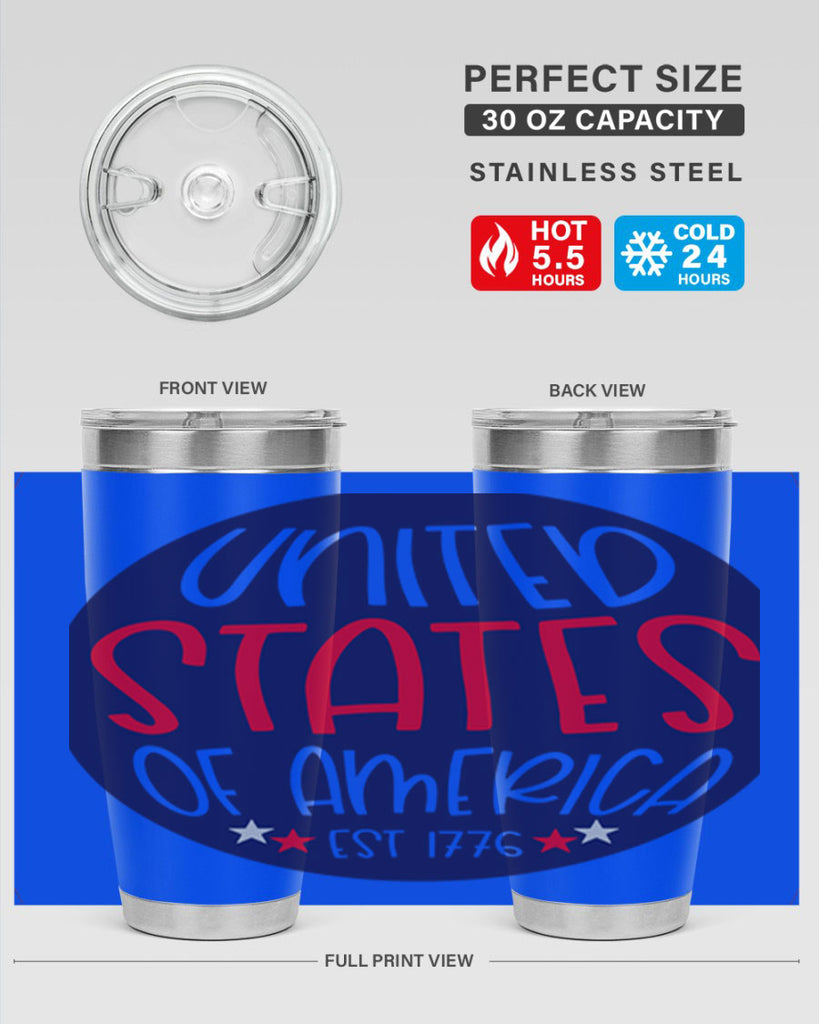 United States Of America Est Style 176#- Fourt Of July- Tumbler