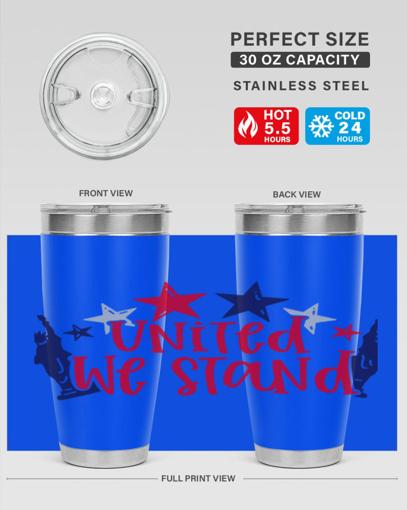 United We Stand Style 179#- Fourt Of July- Tumbler