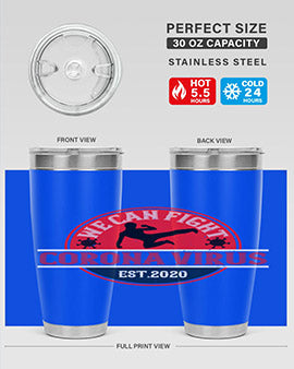 We Can Fight Corona Virus Est Style 11#- corona virus- Tumbler