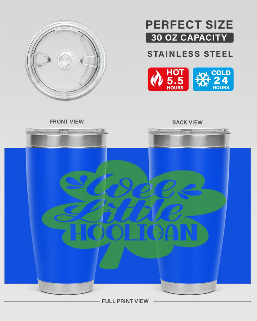 Wee Little Hooligan Style 16#- St Patricks Day- Tumbler