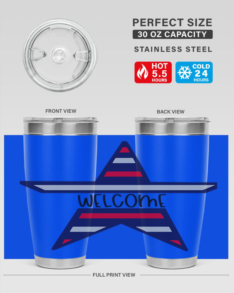 Welcome Style 186#- Fourt Of July- Tumbler