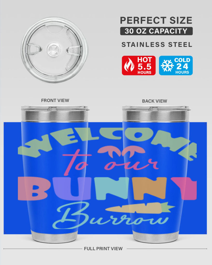 Welcome to our bunny burrow588#- spring- Tumbler