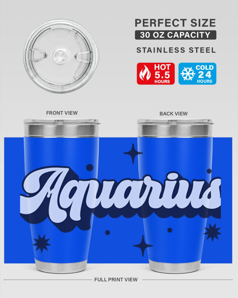 aquarius 82#- zodiac- Tumbler