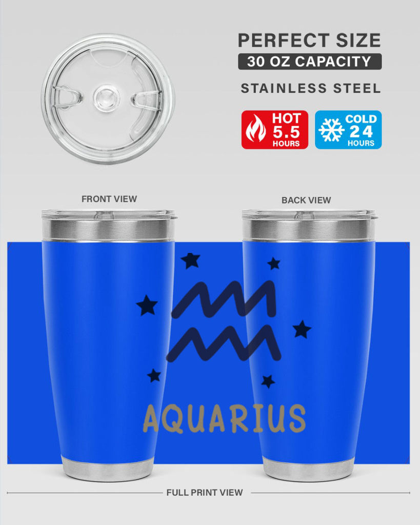 aquarius 83#- zodiac- Tumbler
