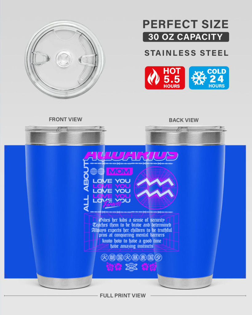 aquarius 86#- zodiac- Tumbler