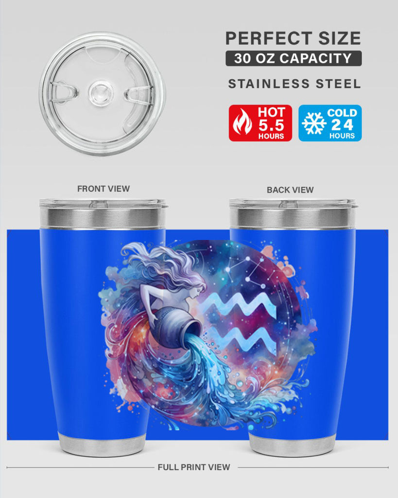 aquarius 90#- zodiac- Tumbler