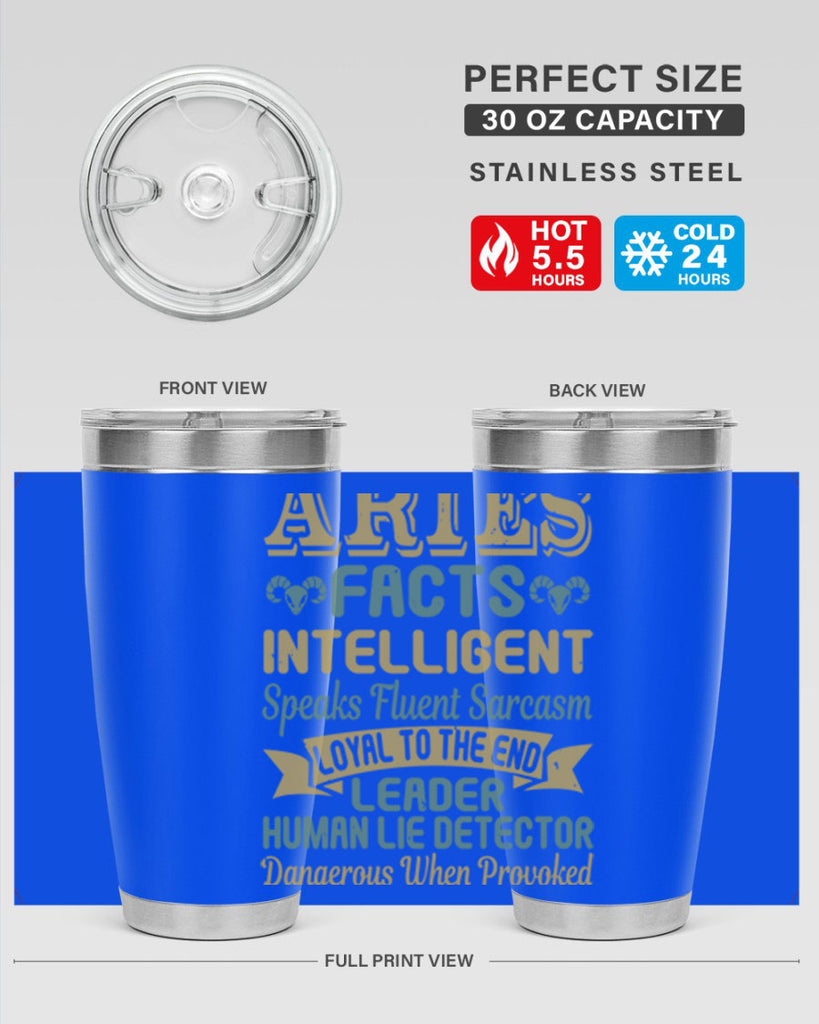 aries 123#- zodiac- Tumbler